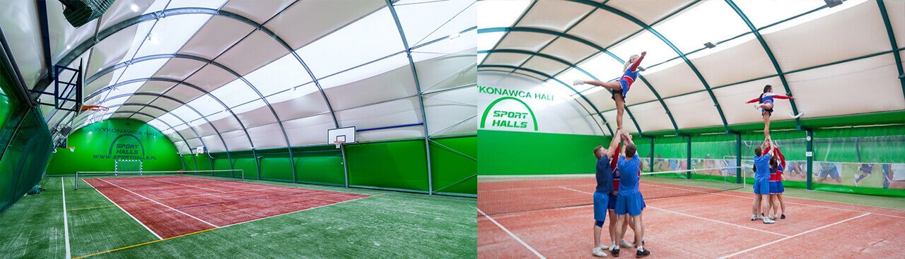 Sport Halls LTD. Oblúkové tenisové haly