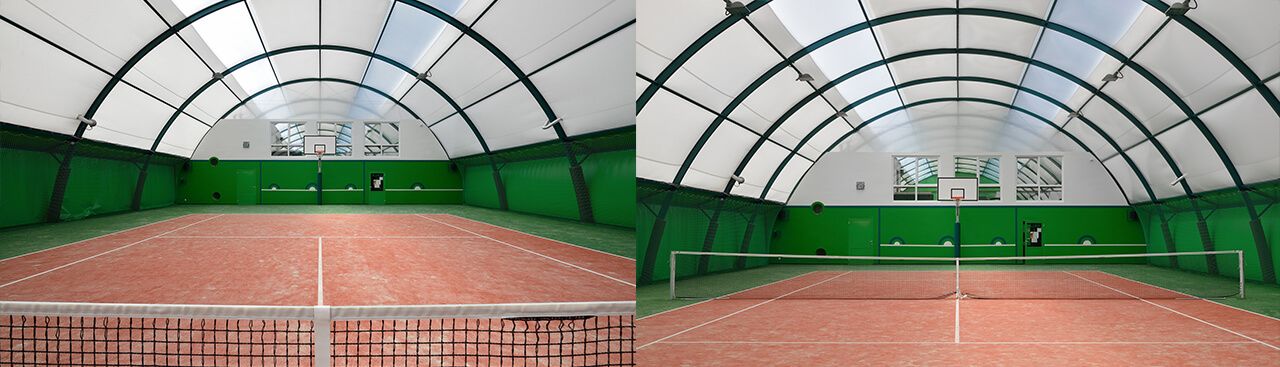 Sport Halls LTD. Oblúkové tenisové haly